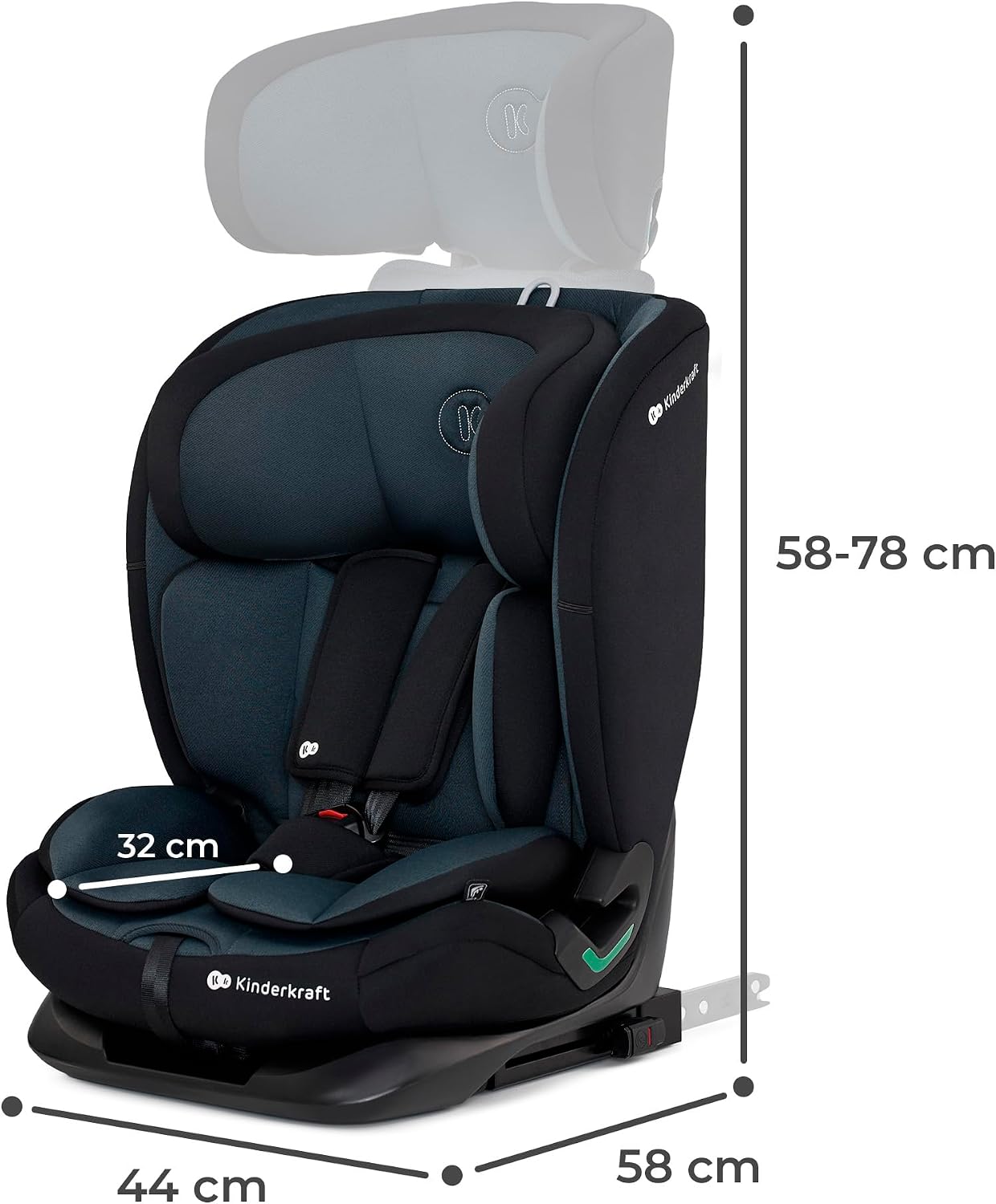 Detalle de Kinderkraft ONETO3 I-SIZE seggiolino auto 9-36 kg 👶