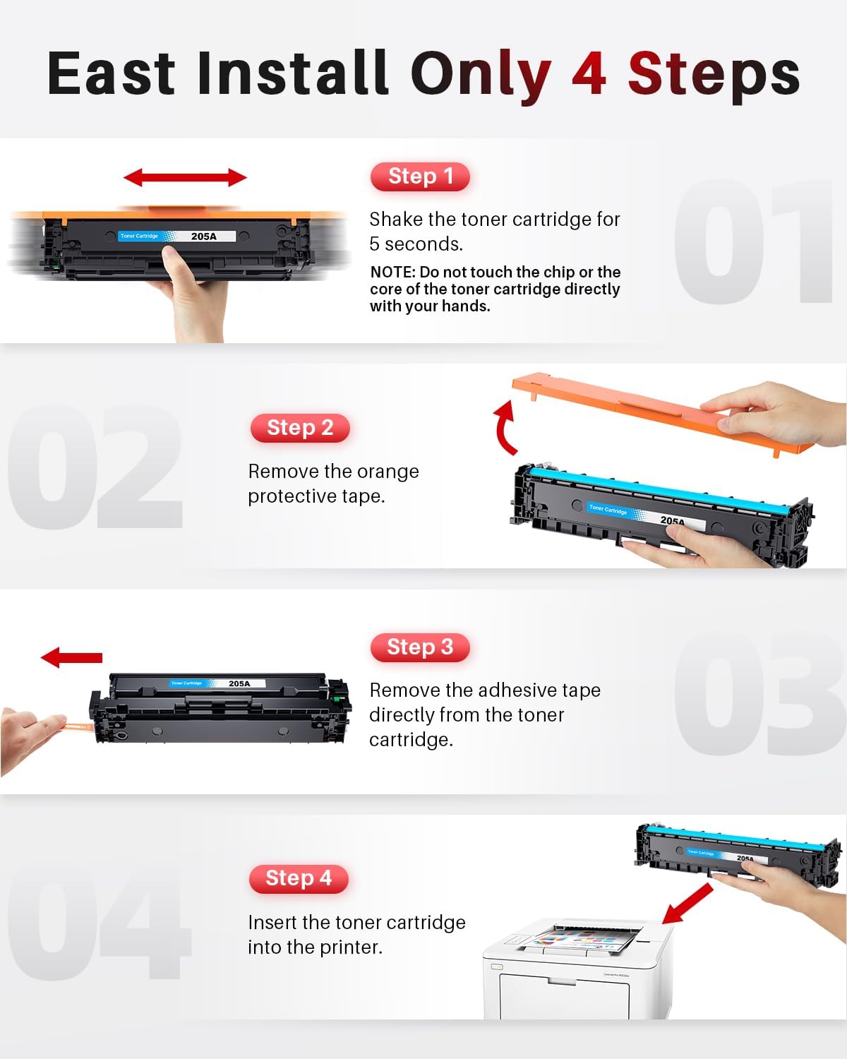 Thumbnail 5 de Halloya 205A CF530A Toner 4-Pack 🖨️