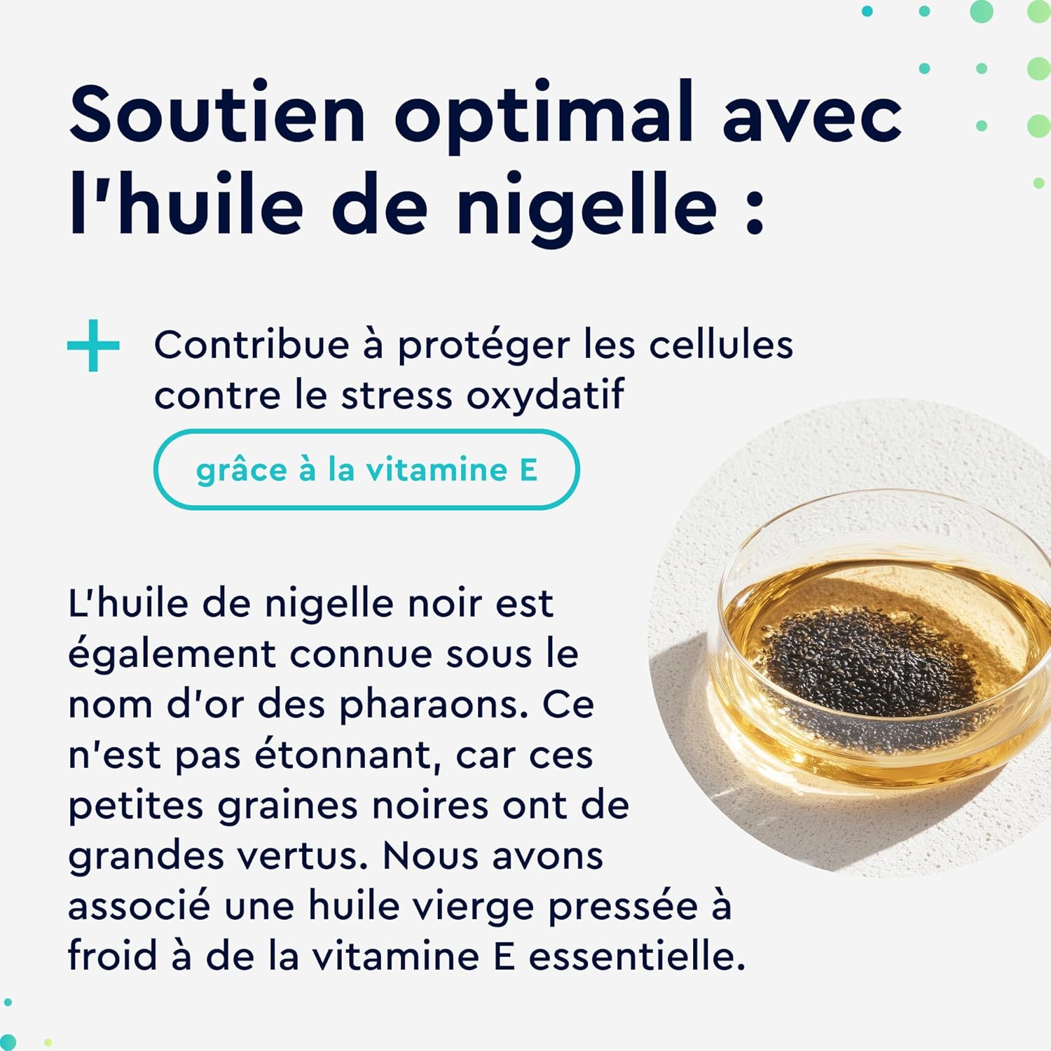 Detalle de Huile de Nigelle 1000 mg, 420 capsules