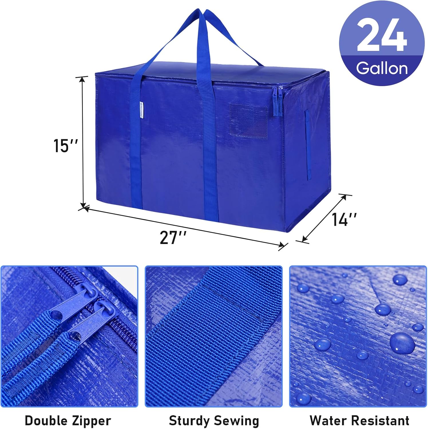Detalle de TICONN Extra Large Moving Bags 24 Gallon