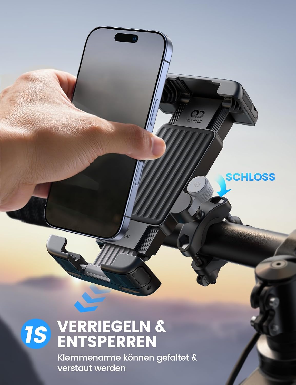 Detalle 2 de Lamicall Handyhalterung Lenker 1S Schnellverschluss