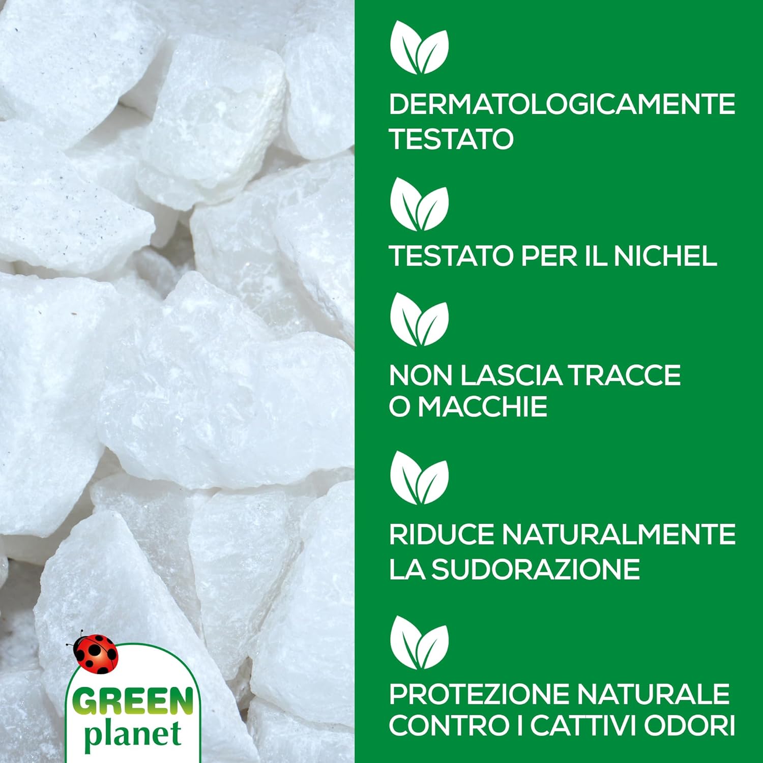 Detalle 2 de Matt Forsan Cristallo Allume di Potassio – Deodorante minerale naturale 120 g