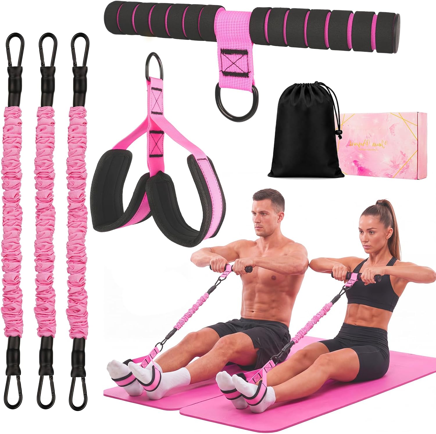 Detalle de NAJOV Pedal resistance band, 3-tube