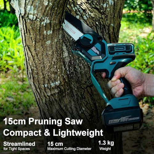 Thumbnail 3 de QUPERR 15 cm Akku-Astsäge – kompatibel mit Makita 18V Akku