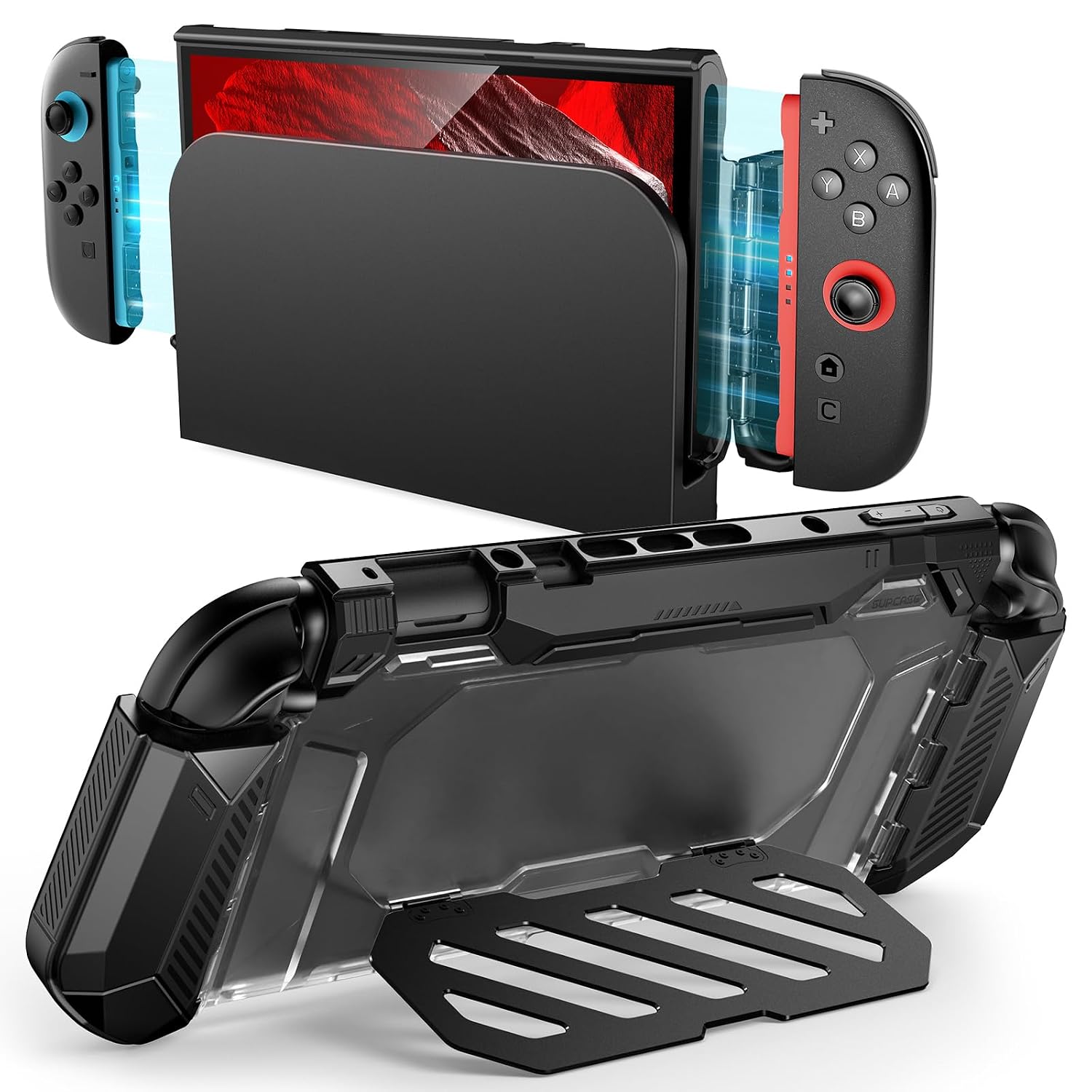 Detalle de SUPCASE Dockable Case for Nintendo Switch 2 with Foldable Aluminum Stand