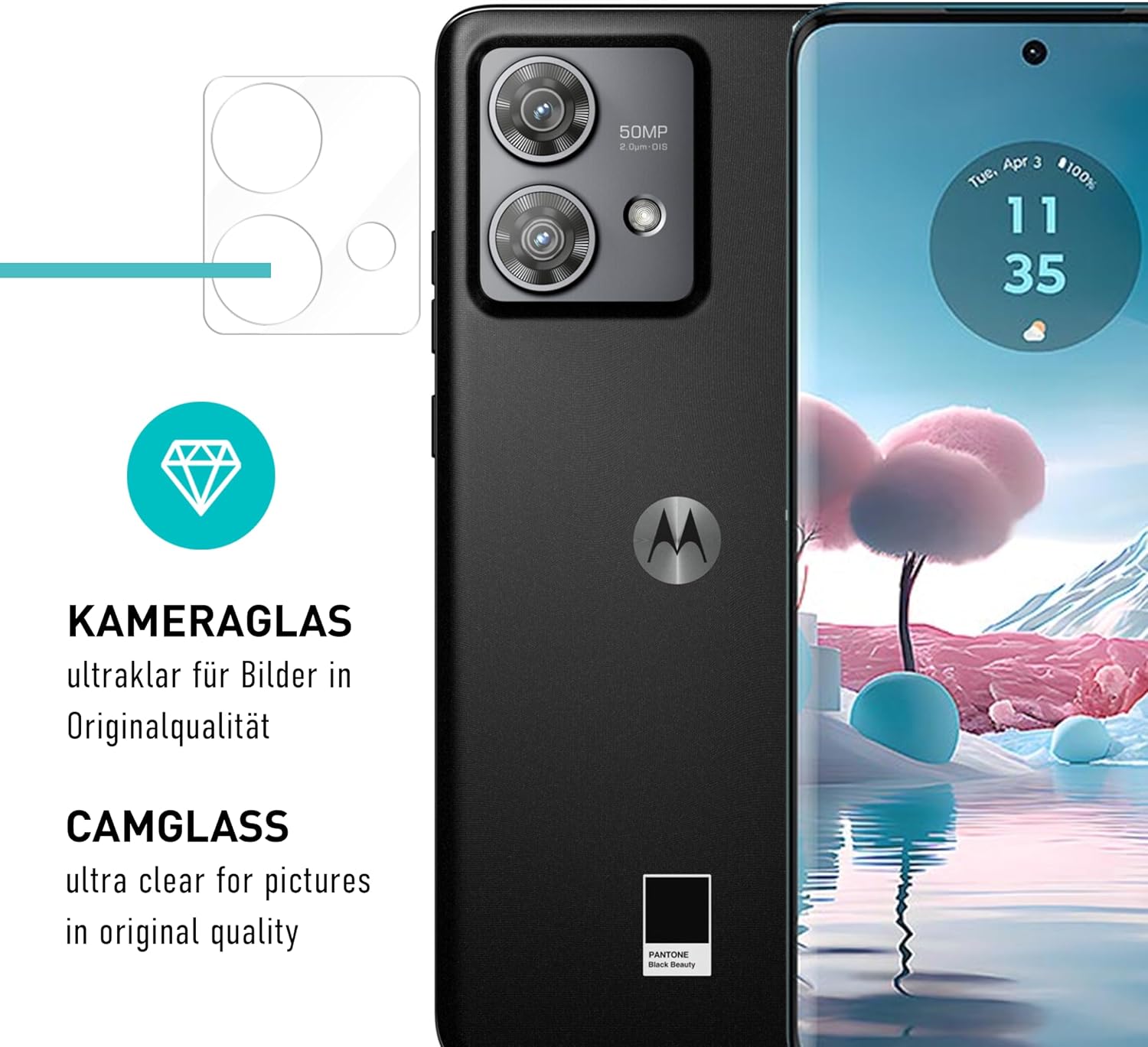 Thumbnail 6 de SmarTect TPU Screen Protector for Motorola Edge 40 Neo, 2 Films and 2 Camera Covers