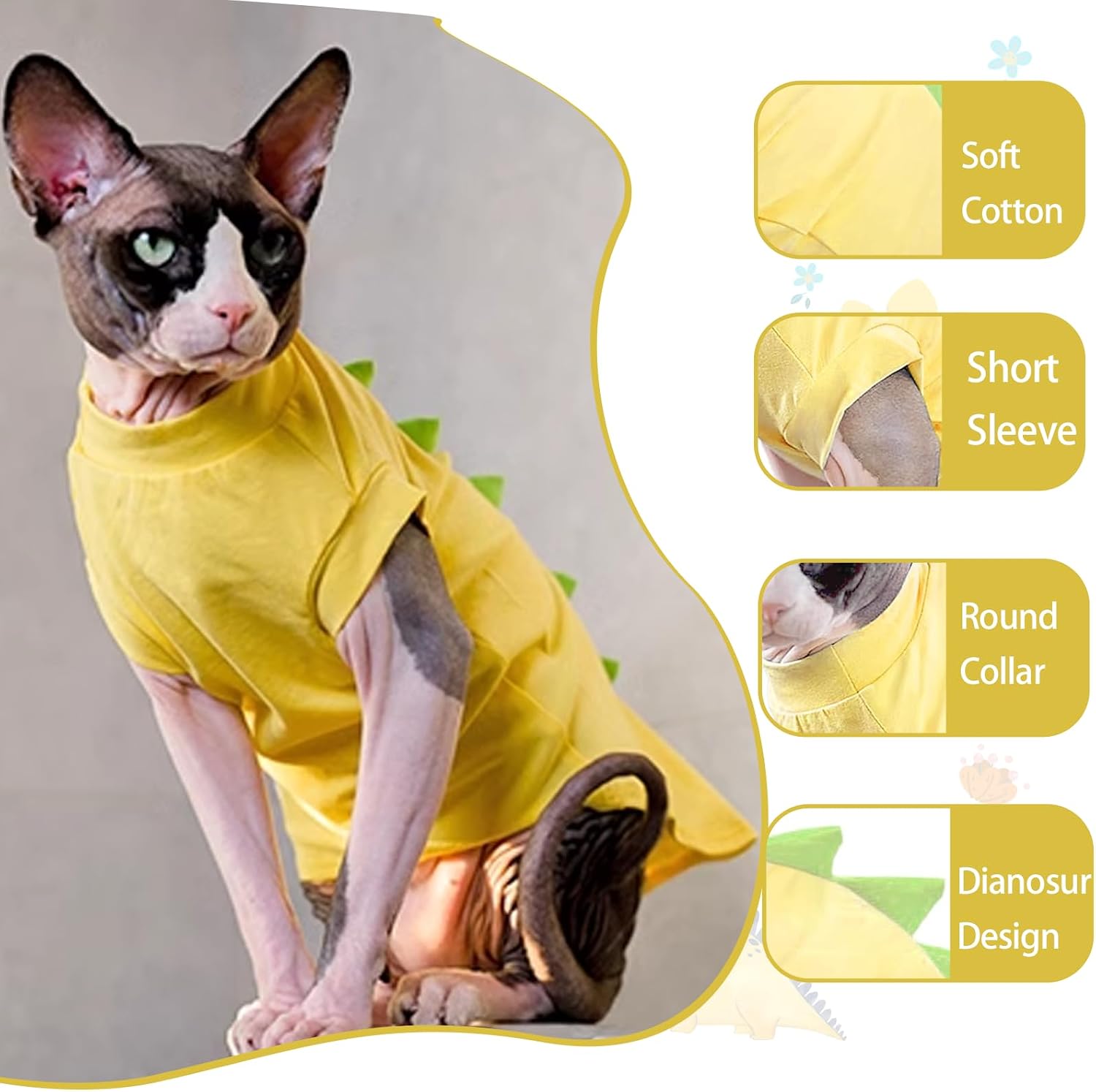 Detalle de QBLEEV Cat Shirt, Cotton