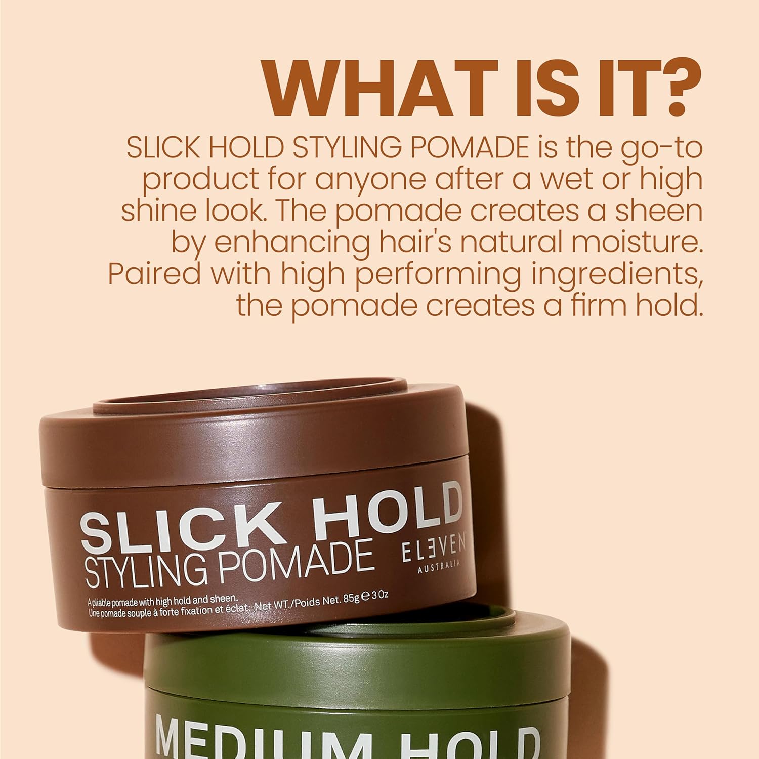 Thumbnail 2 de ELEVEN Australia Slick Hold Pomade – fixation forte et brillance Haute (85 g)
