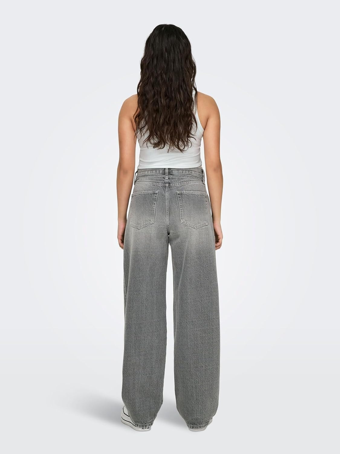 Detalle de ONLY ONLGIANNA Mid Waist Balloon Fit Jeans - pantaloni straight con girovita medio