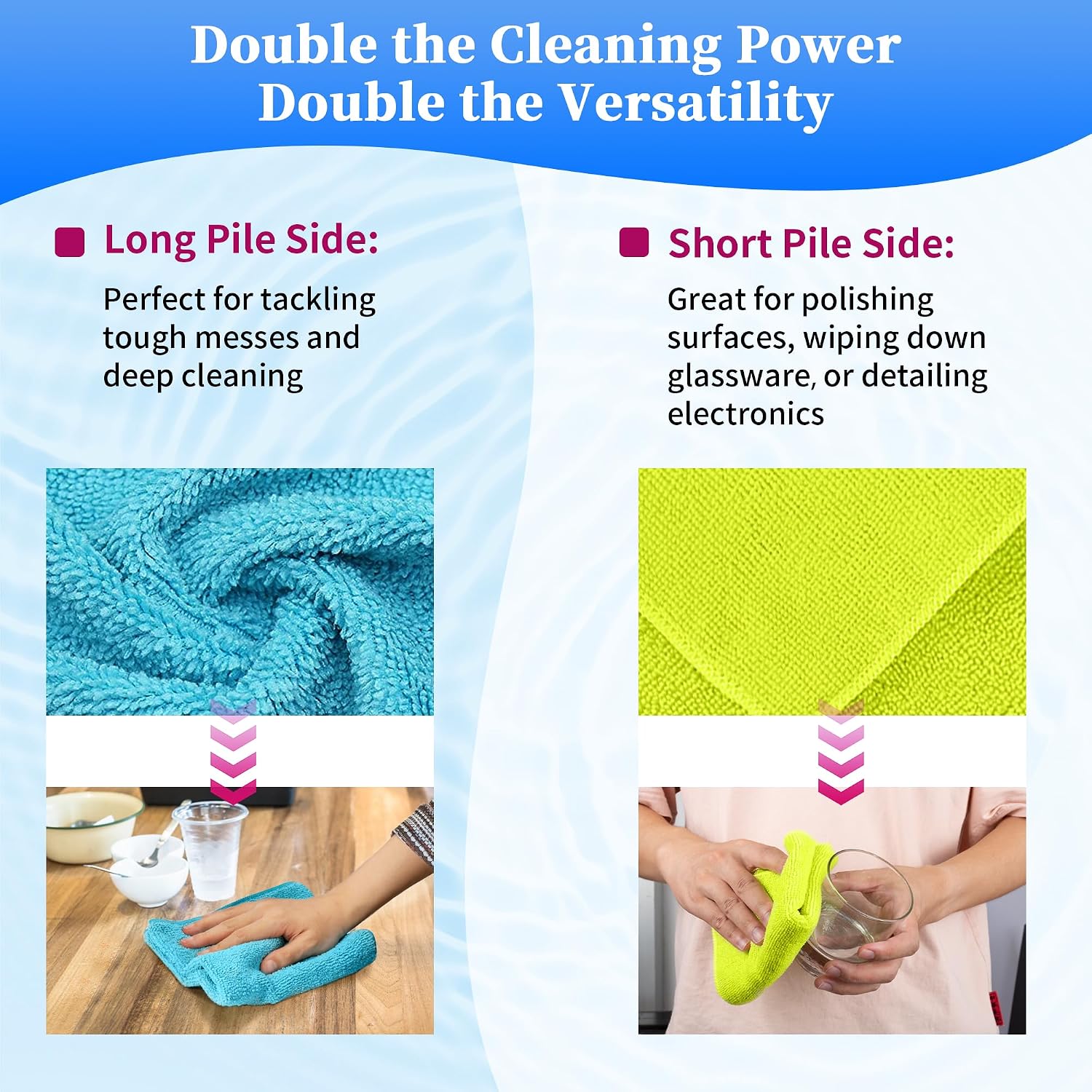 Thumbnail 4 de FIXSMITH Microfiber Cleaning Cloths 12 x 16 in