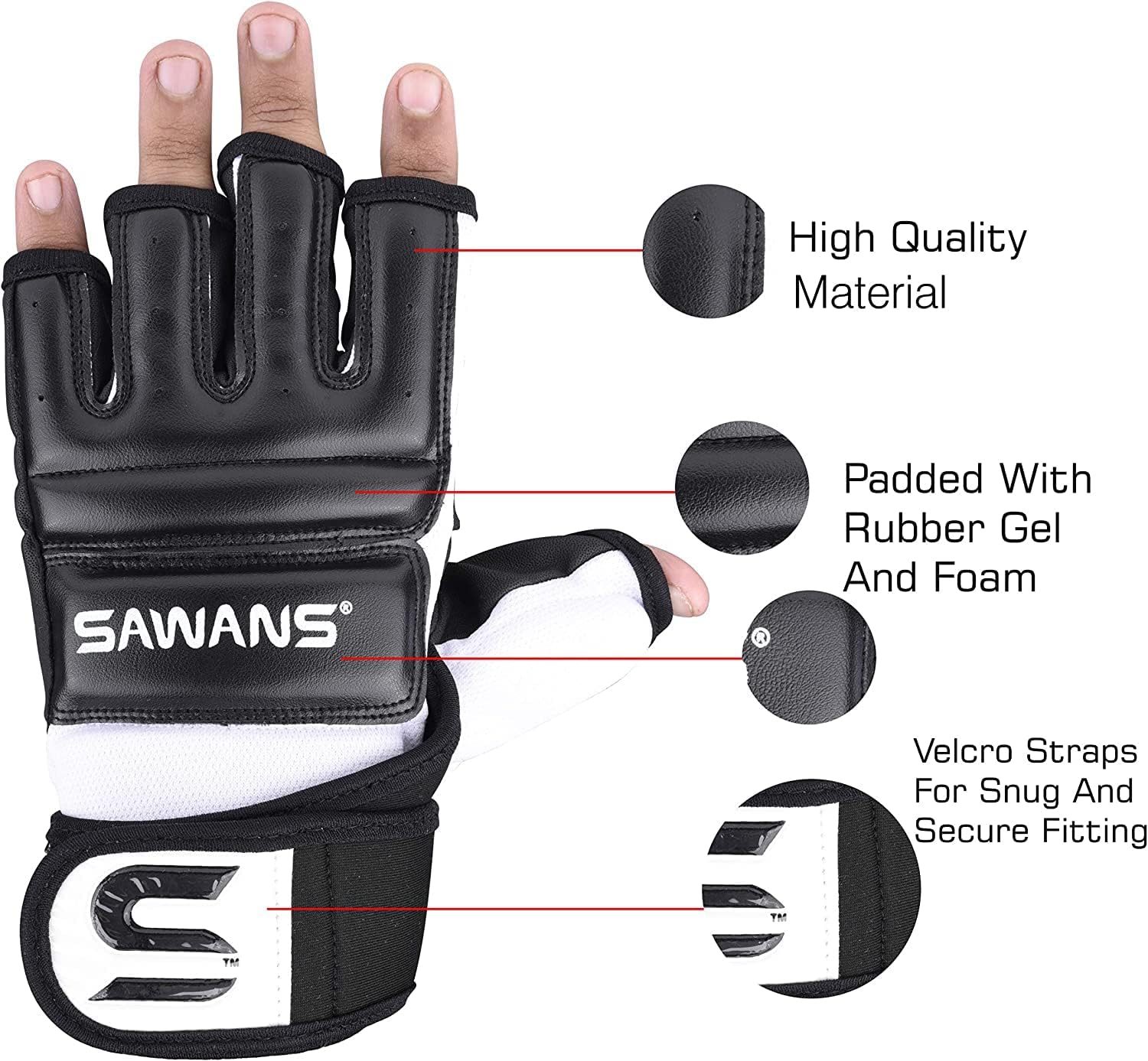 Thumbnail 1 de SAWANS Punch Bag Gloves for MMA training 🥊