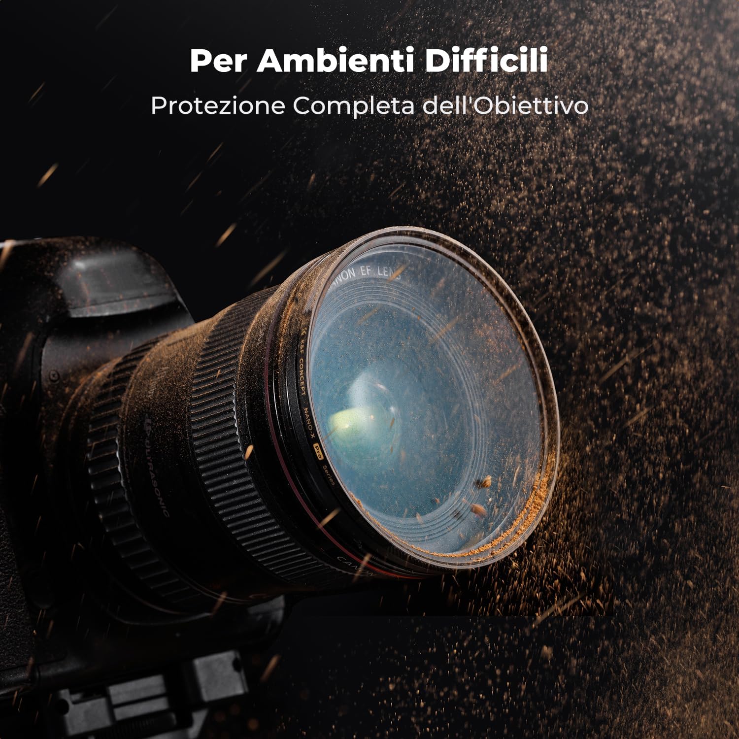 Thumbnail 3 de K&F CONCEPT Nano-Xcel Pro 77mm Black-Mist 1/8: filtro cinematografico ultra-basso riflessi per ritratti e video