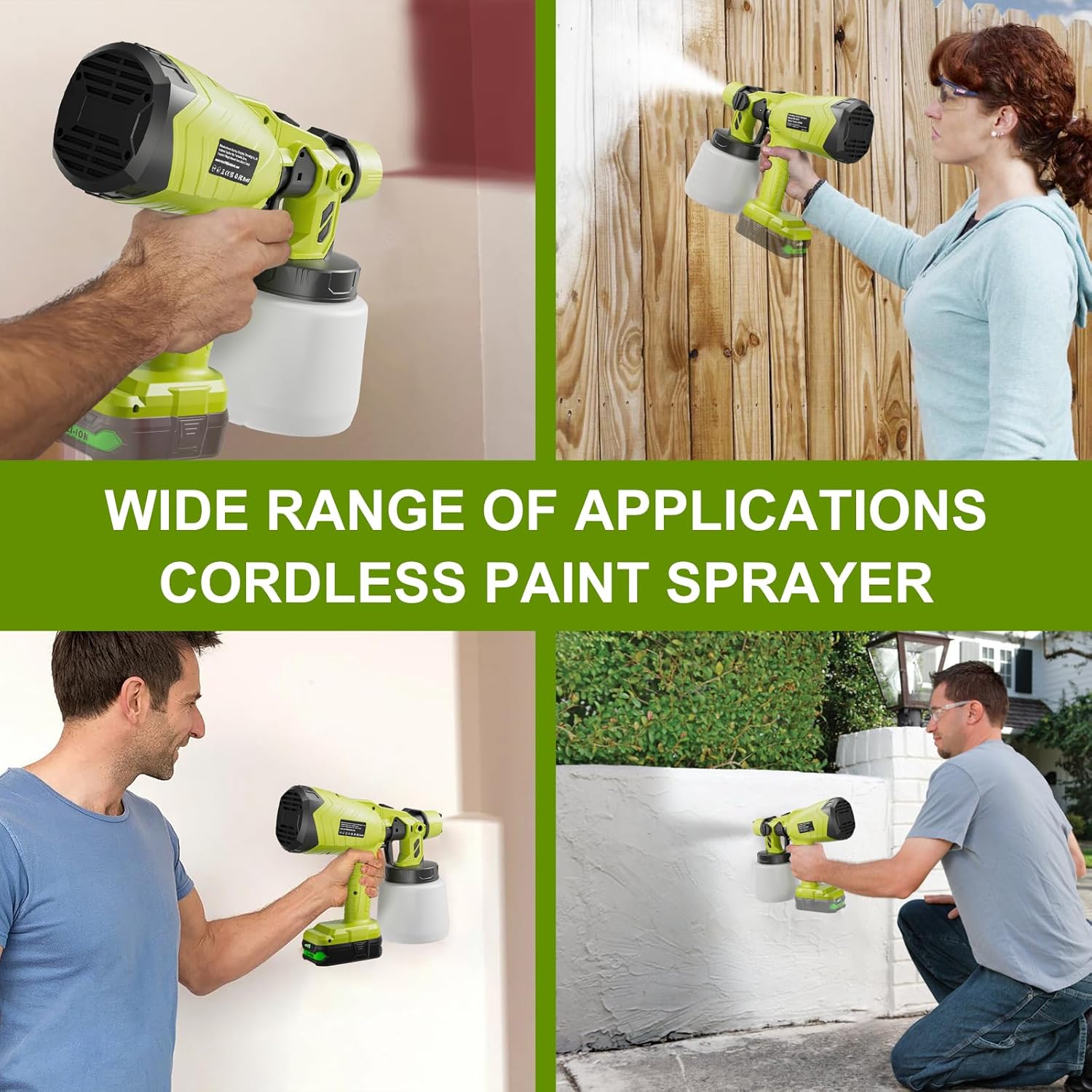 Thumbnail 1 de GGiking Cordless Paint Sprayer for Ryobi 18V ONE+ P108 (No battery) – Fence, Deck & DIY Painting Gun