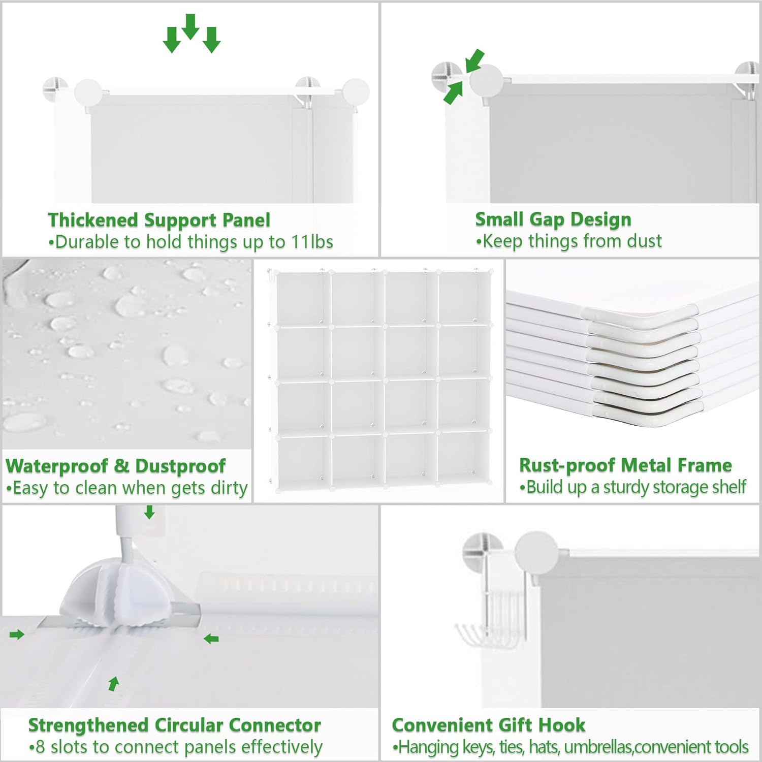 Thumbnail 6 de C&AHOME Cube Storage Organizer 16 cubes