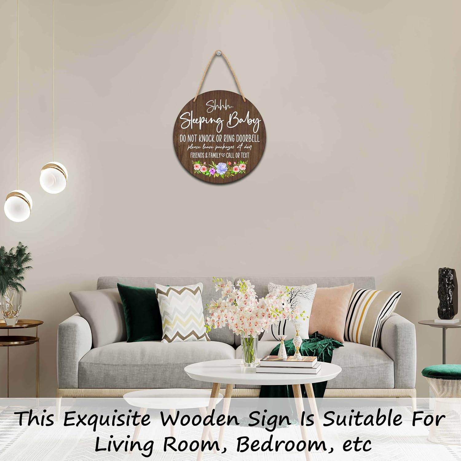 Detalle 2 de Valucise Baby Door Sign, 10 × 10 Inches