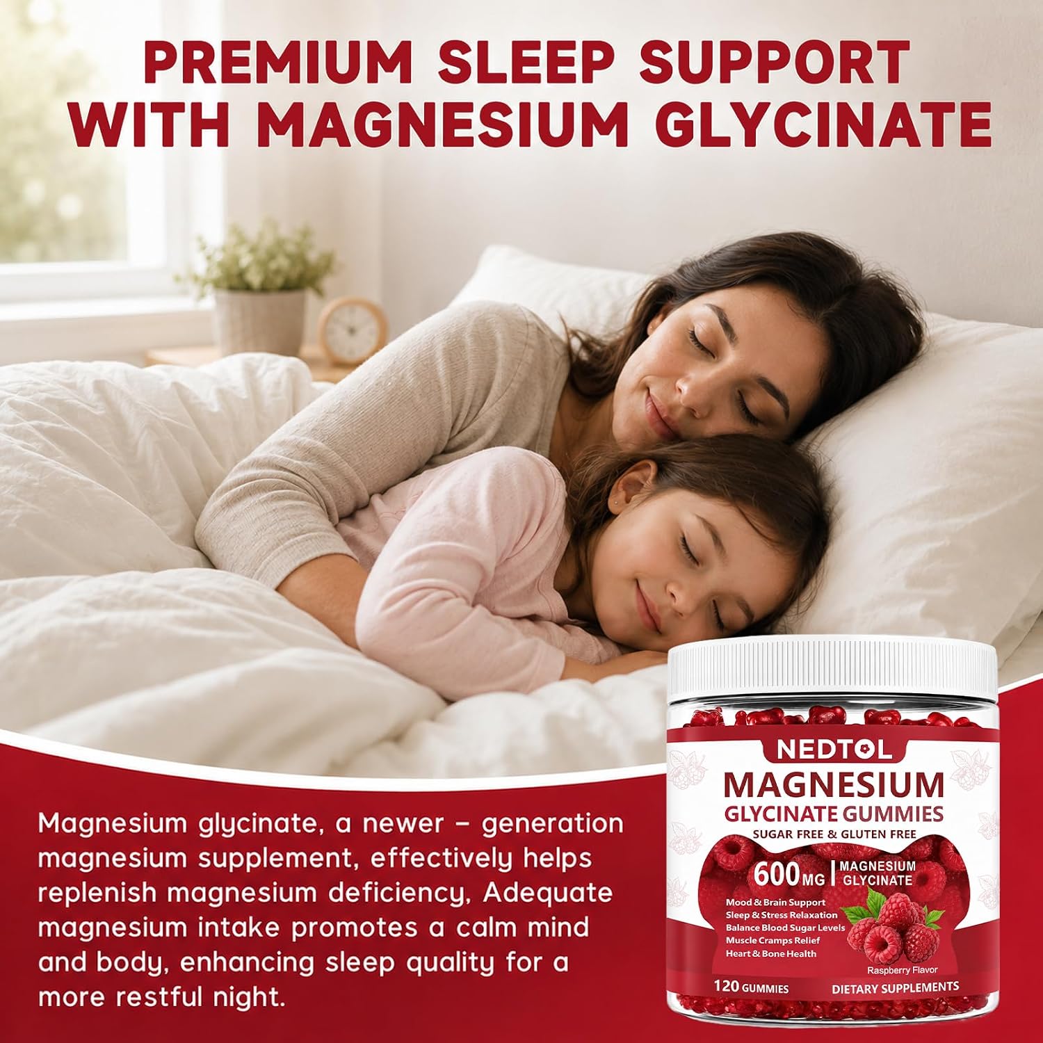 Thumbnail 6 de Nedtol Magnesium Glycinate Gummies 600 mg
