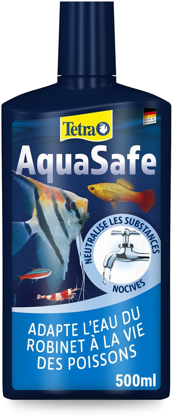 Tetra AquaSafe – Conditionneur d'Eau Naturel pour Poissons Tropicaux, 500 ml