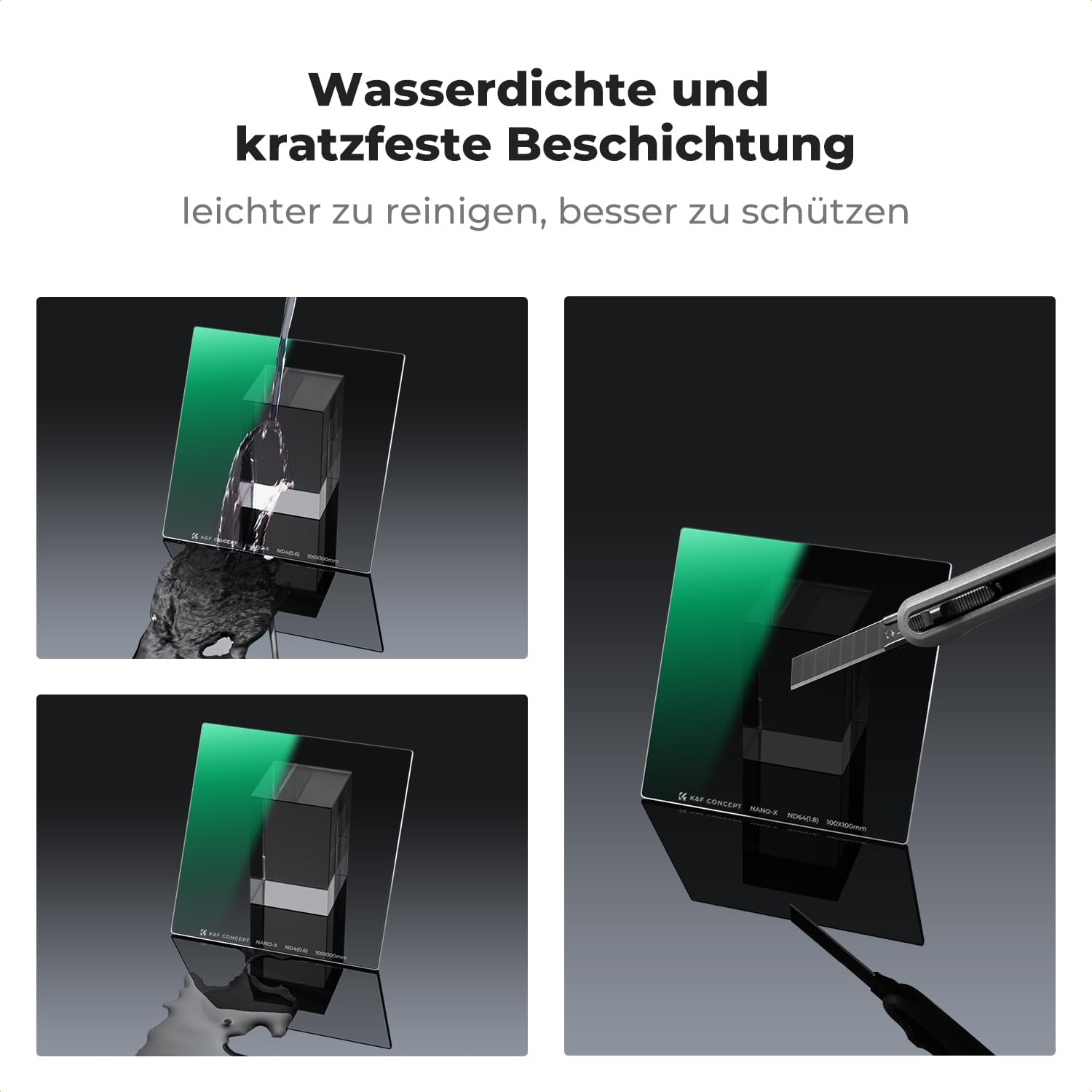 Thumbnail 5 de K&F Concept Nano-X ND64 100x100mm Rechteckfilter