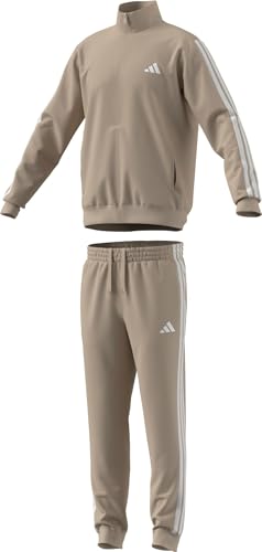 Thumbnail 3 de adidas Hombre Sportswear Basic 3 Stripes Tricot Track Suit – Crystal Linen/White (S)