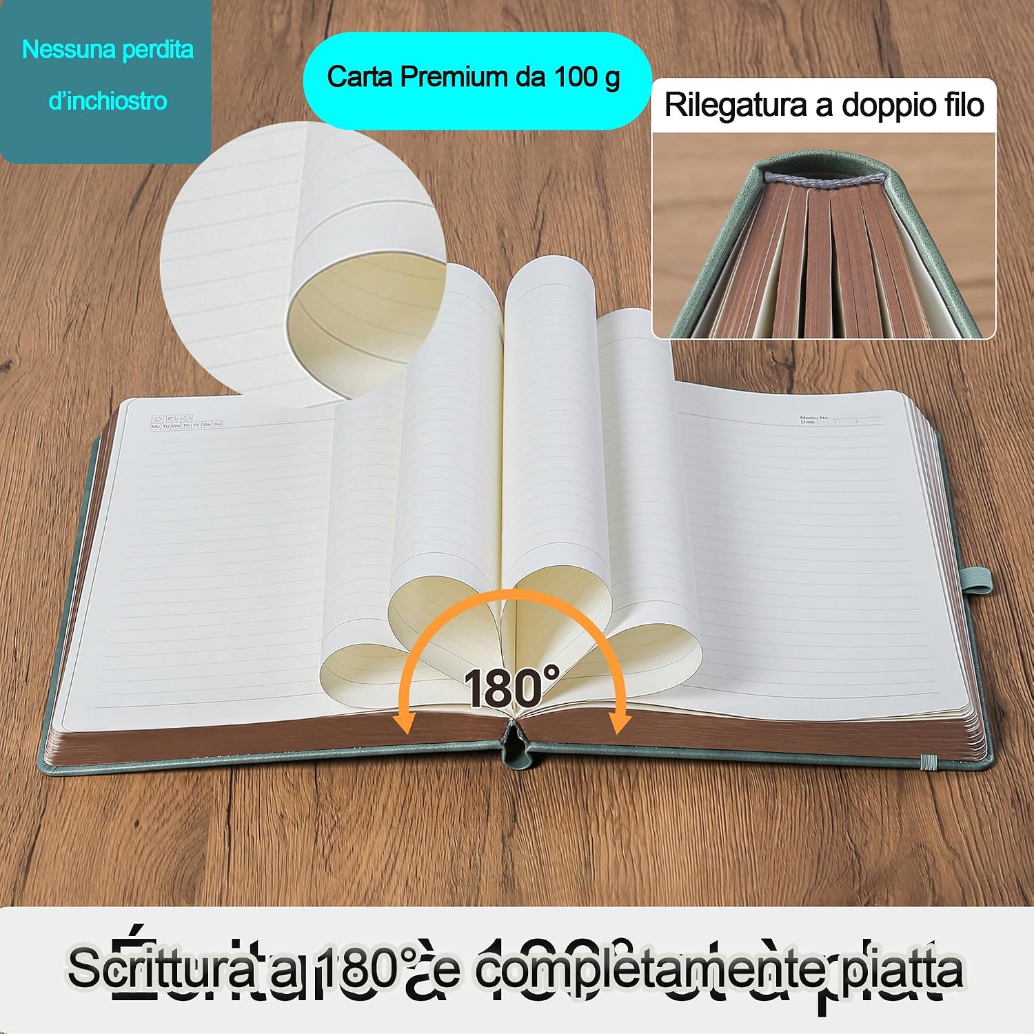 Detalle 1 de HwxBen Diario B5 con penna, 360 pagine