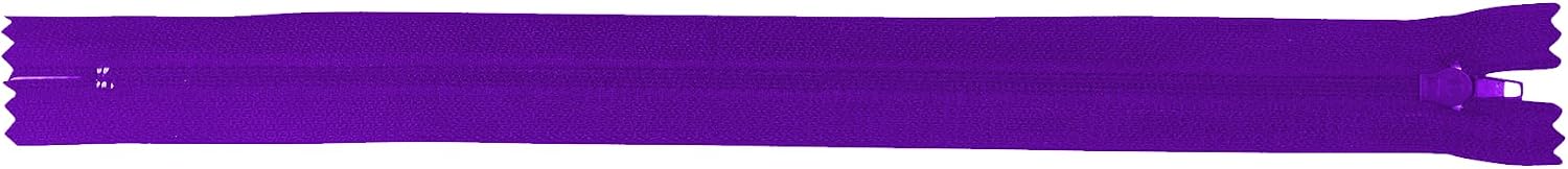 Detalle 2 de Mandala Crafts 85 Purple Nylon Zippers for Sewing