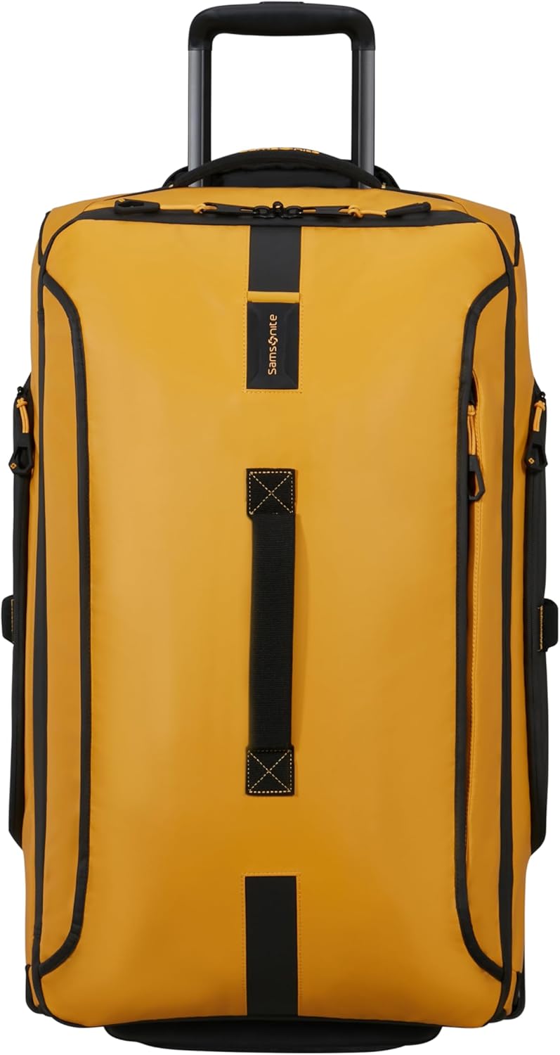 Detalle de Samsonite Paradiver Light Reisetasche mit Rollen (67 cm) – 74,5 L, Gelb