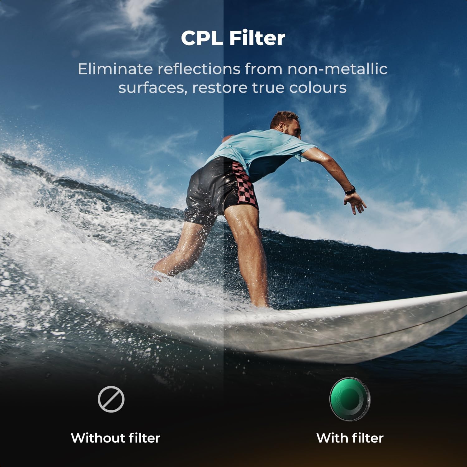 Thumbnail 4 de K&F CONCEPT 6-Pack CPL and ND Filters for Osmo Action 6