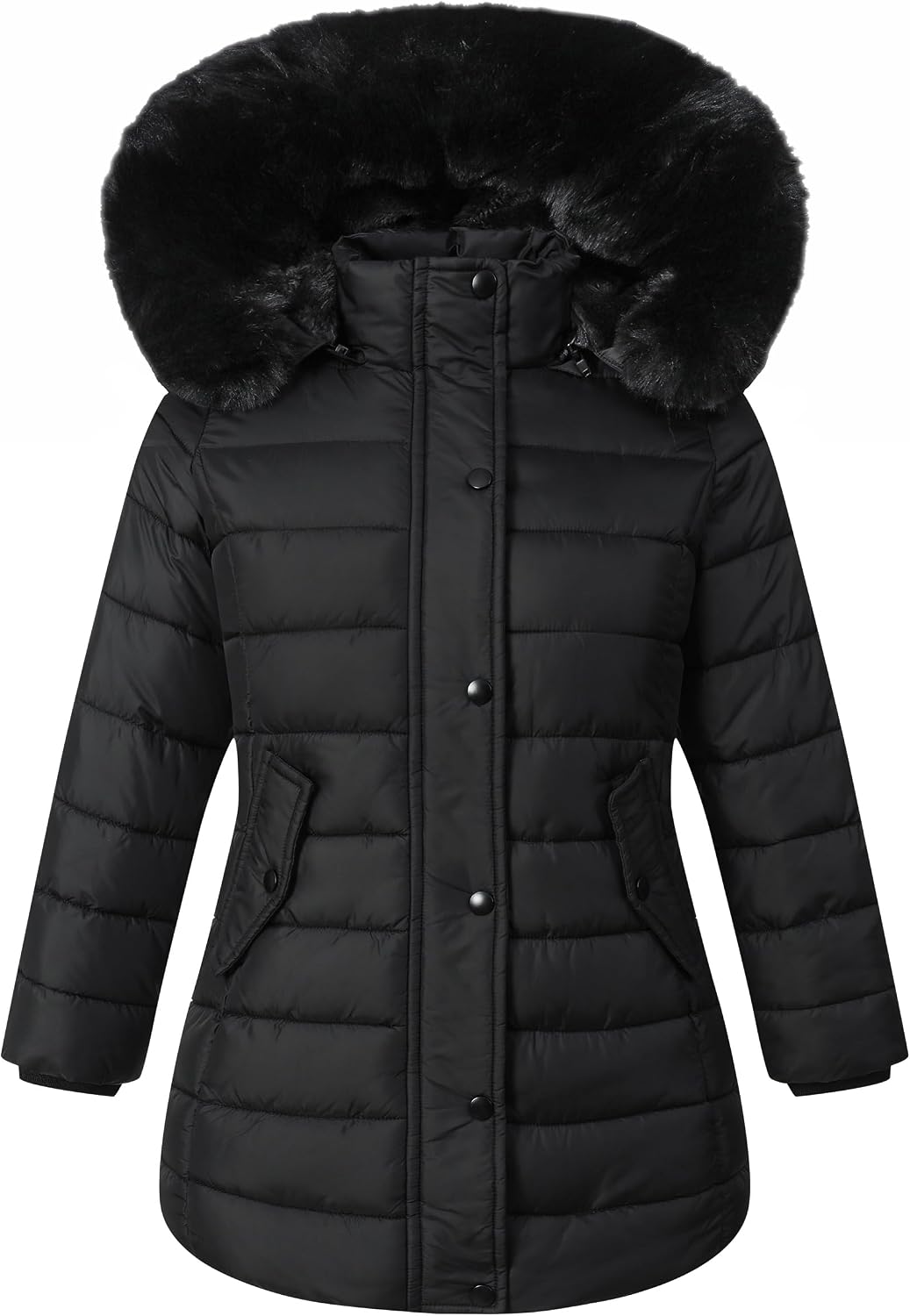 Detalle de MAJSEBI Girl's Winter Waterproof Long Coat