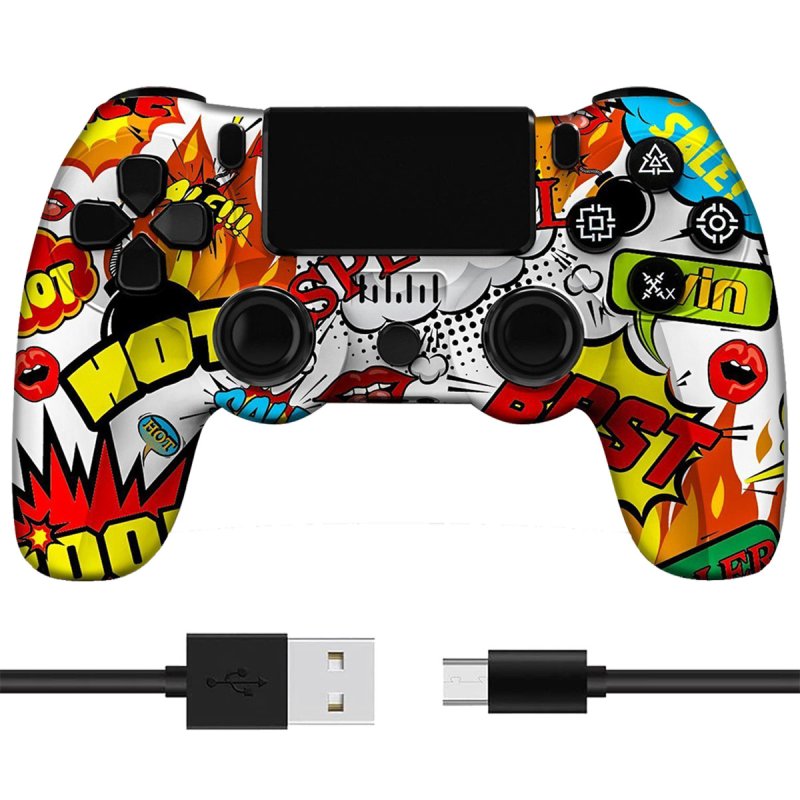 Detalle de Kinsi P4YXSB Gamepad para PS4 | Mando inalámbrico con vibración y 600 mAh