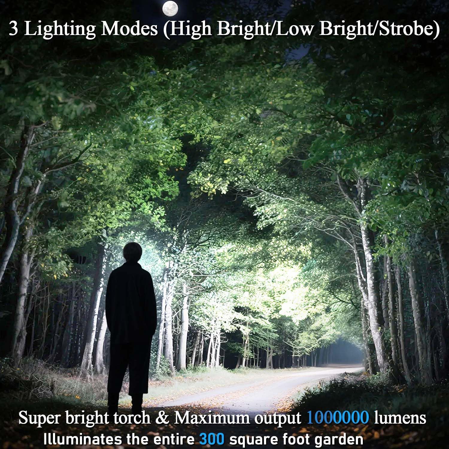 Detalle de Voylite Torches LED Super Bright 500000 Lumen Rechargeable
