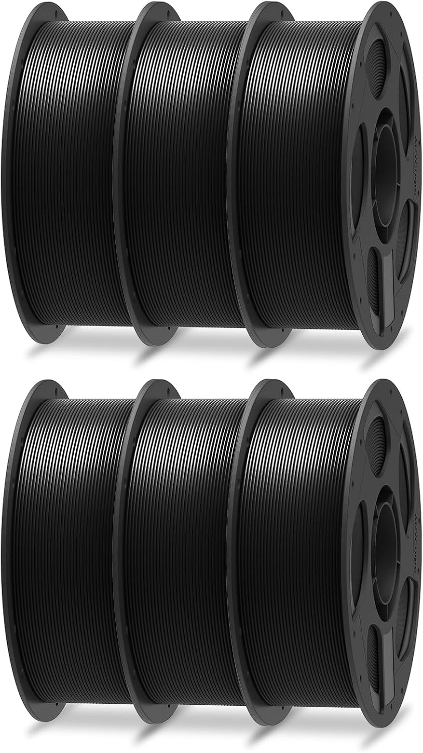 Detalle de Anycubic PLA+ 1.75mm 3D Printer Filament (PLA Plus) – High Toughness, +/-0.02mm accuracy, 2 Pack 1KG, Iridescent Blue & Bright Red