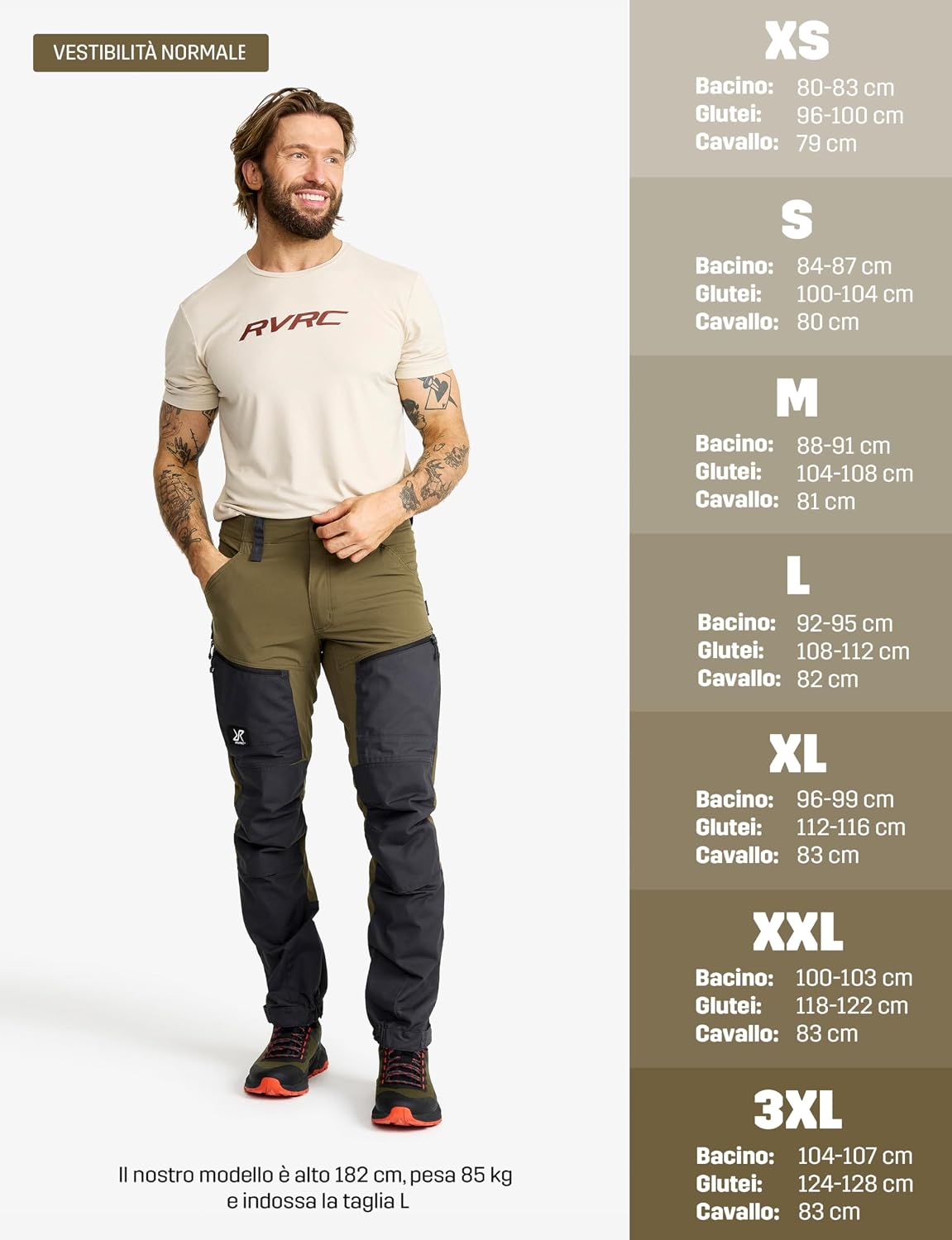 Detalle 1 de RevolutionRace RVRC GP PRO Pants 7 tasche