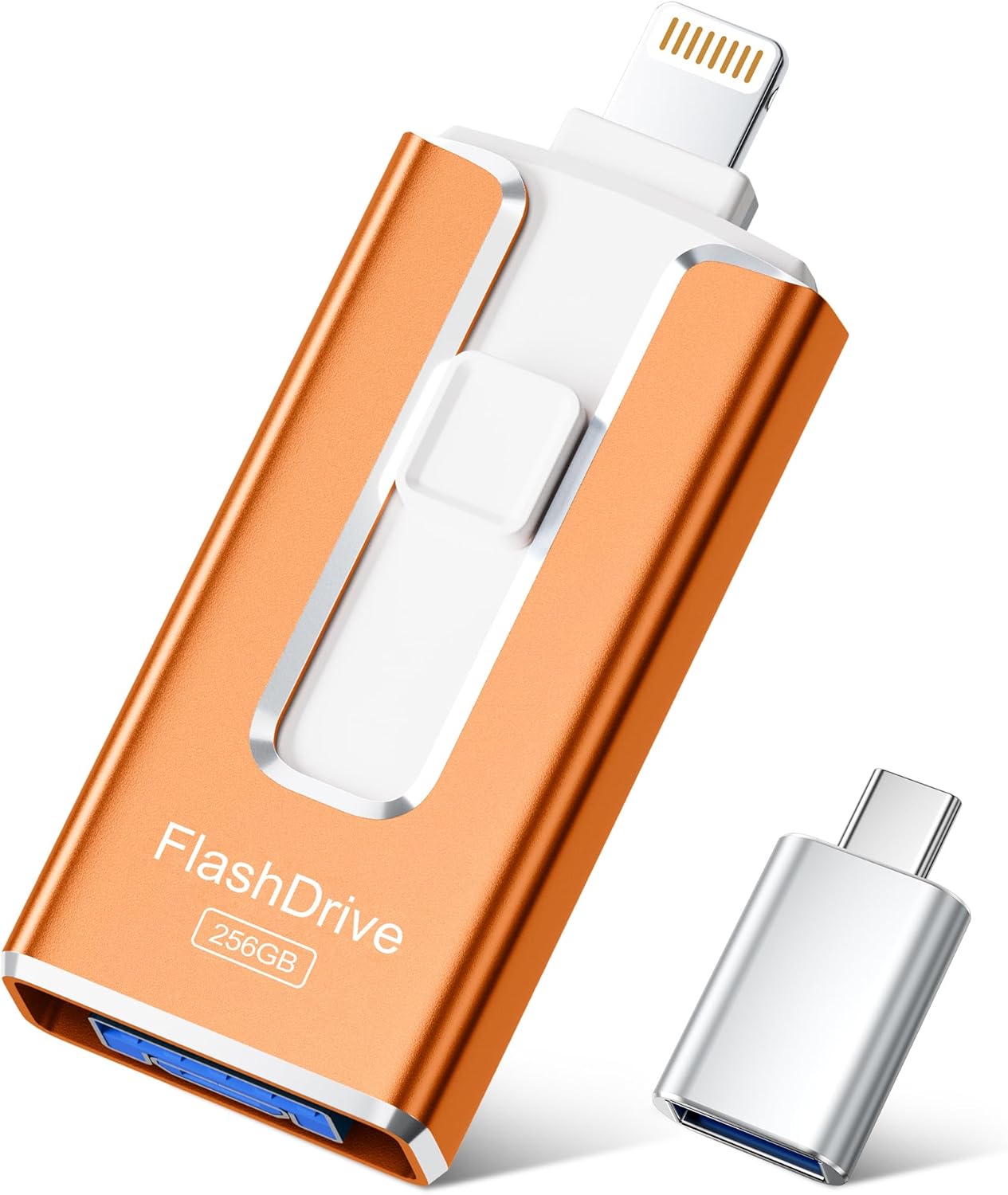 SUDEHO USB Stick 256 GB für iPhone (MFi-zertifiziert) – 4-in-1 Flashlaufwerk mit Plug-and-Play Backup