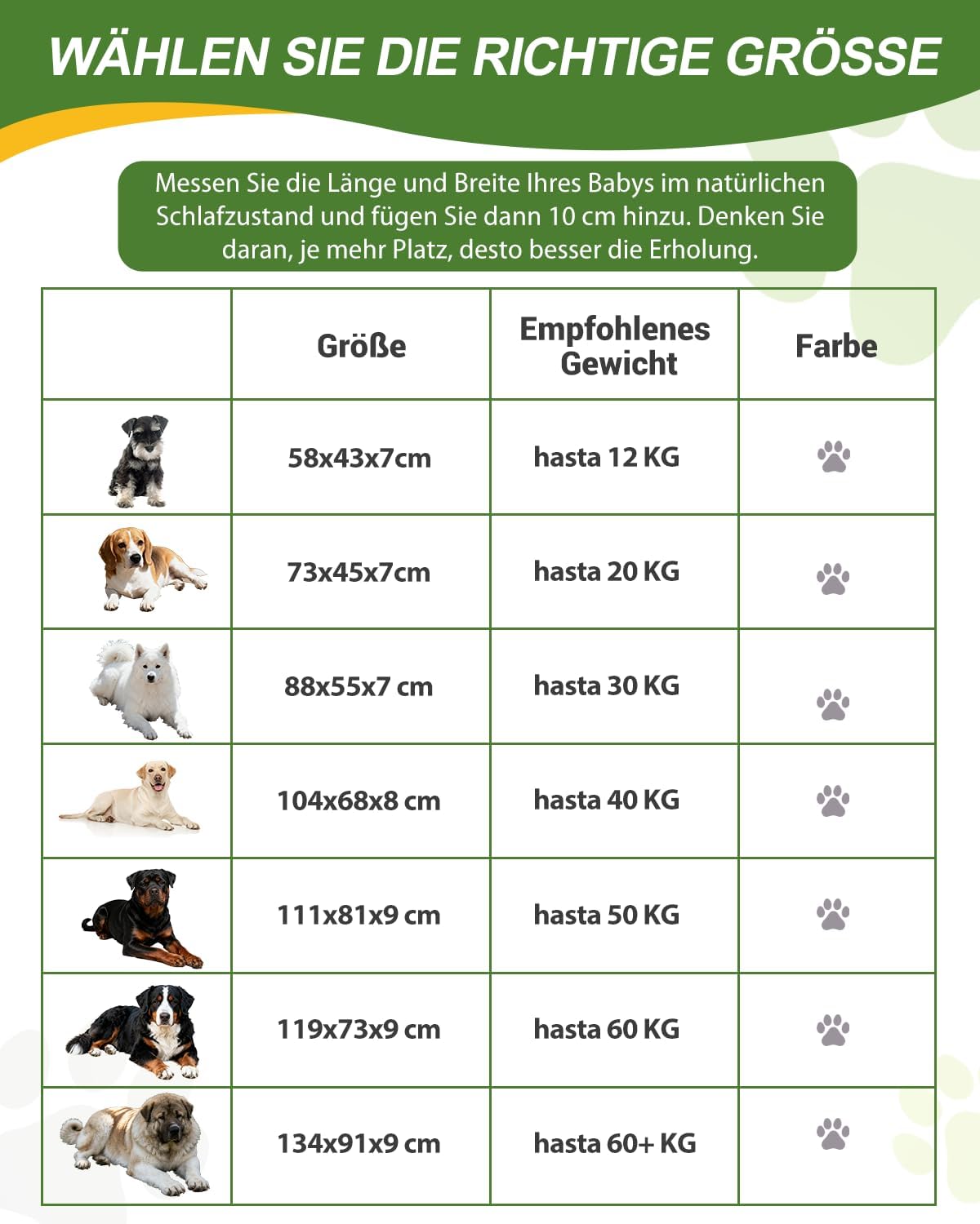 Thumbnail 6 de Favodormir orthopädisches Hundebett für große Hunde (104 x 68 cm) mit abnehmbarer, wasserabweisender Kunstleder-Hülle – grau