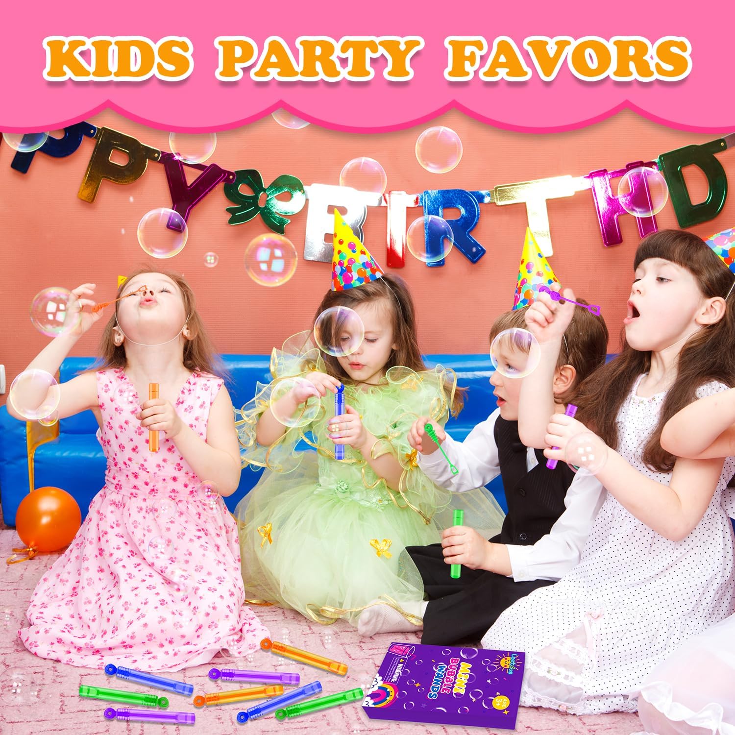 Thumbnail 4 de Mini Bubble Wand 4.2 in Party Favors ๐