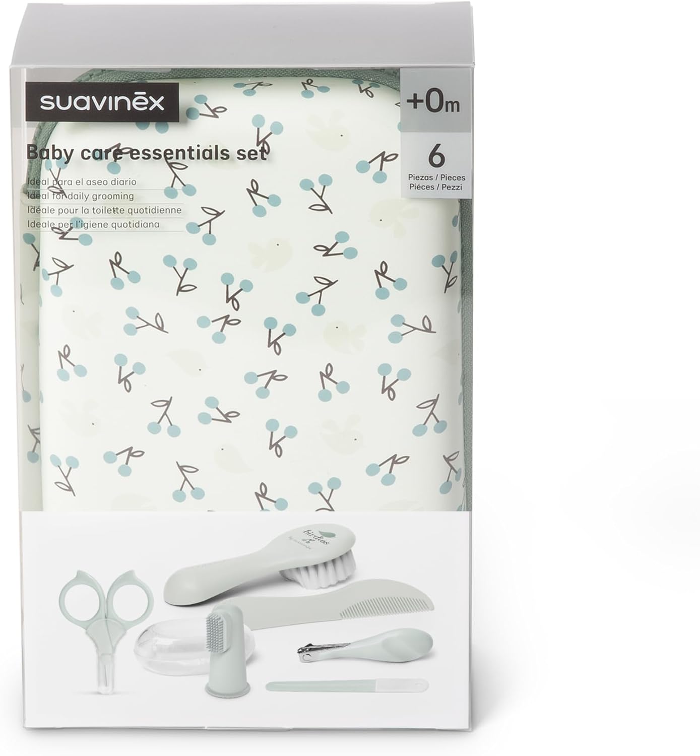 Detalle de Suavinex Trousse de Soin Bébé — Ensemble 6 pièces pour ongles, dents et cheveux