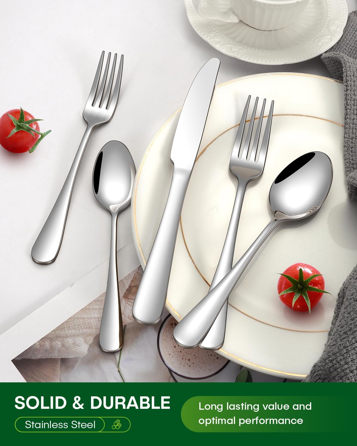 Thumbnail 6 de PHILIPALA Silverware Set, 40-Piece
