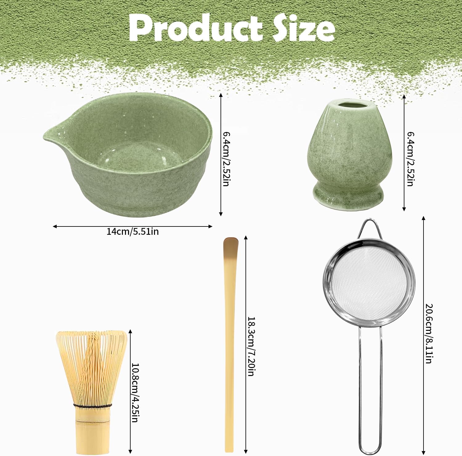 Thumbnail 1 de 5 Pcs Matcha Set