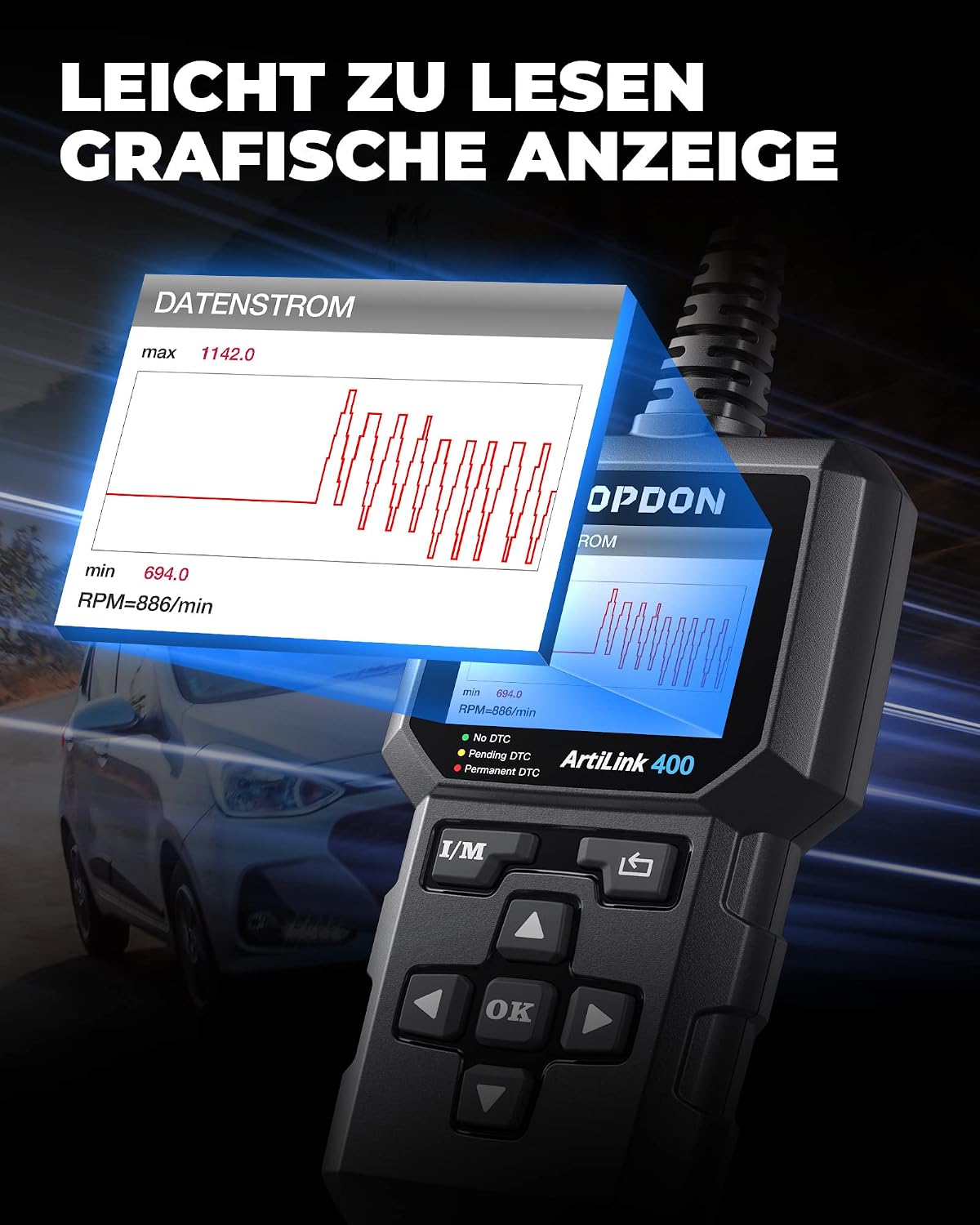 Thumbnail 5 de TOPDON AL400 OBD2 Scanner 2,4 Zoll