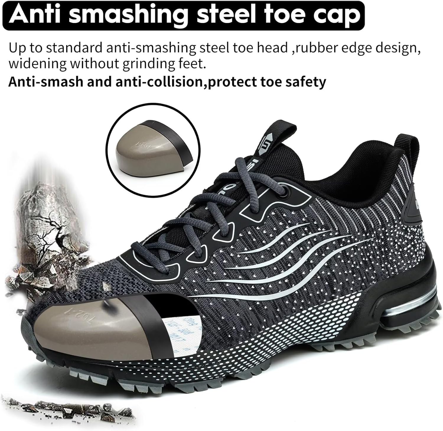 Thumbnail 3 de Scarpe Antinfortunistiche Leggere con Punta in Acciaio 👟