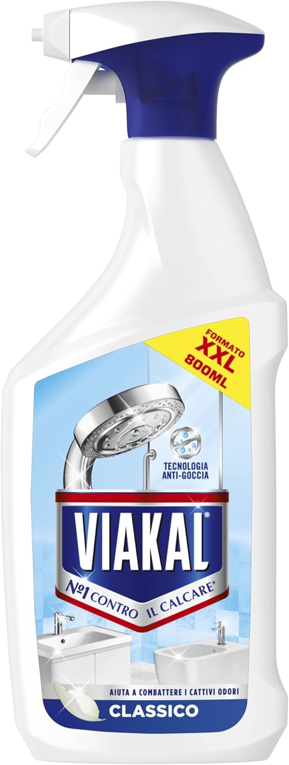 Thumbnail 6 de Viakal Classico Spray: rimuove il calcare fino al 100% con tecnologia anti-gocce – confezione da 3