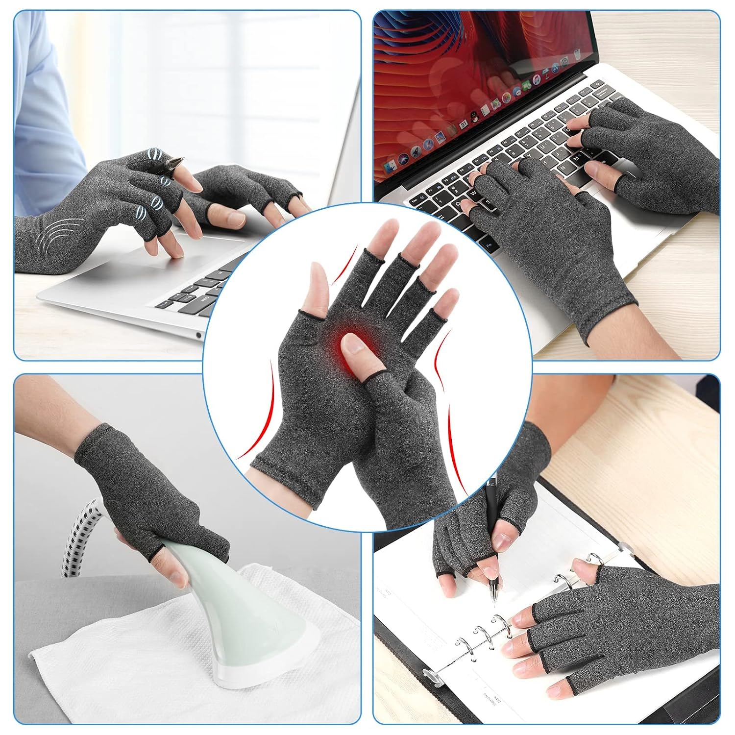 Detalle 2 de Gants de compression ACWOO, 1 paire