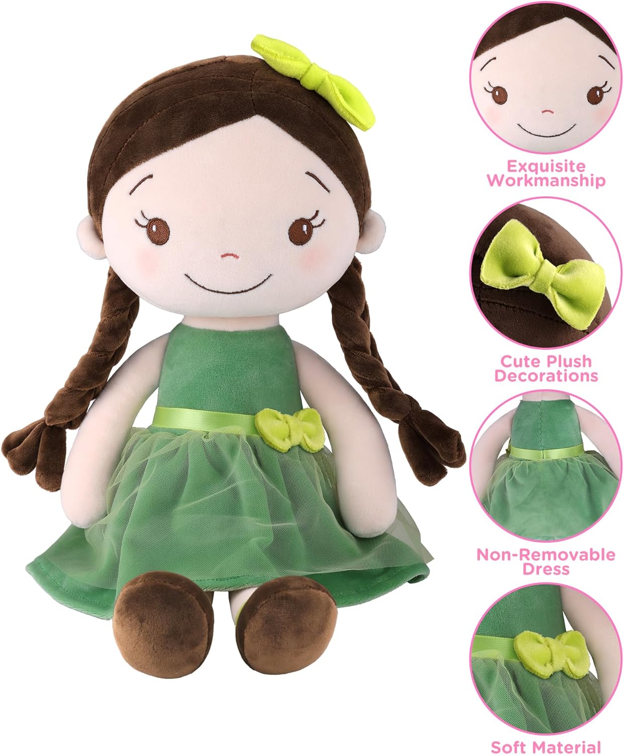 Thumbnail 1 de GAGAKU: Bambola di peluche morbida per bambine – La tua prima compagna di gioco, lavabile in lavatrice