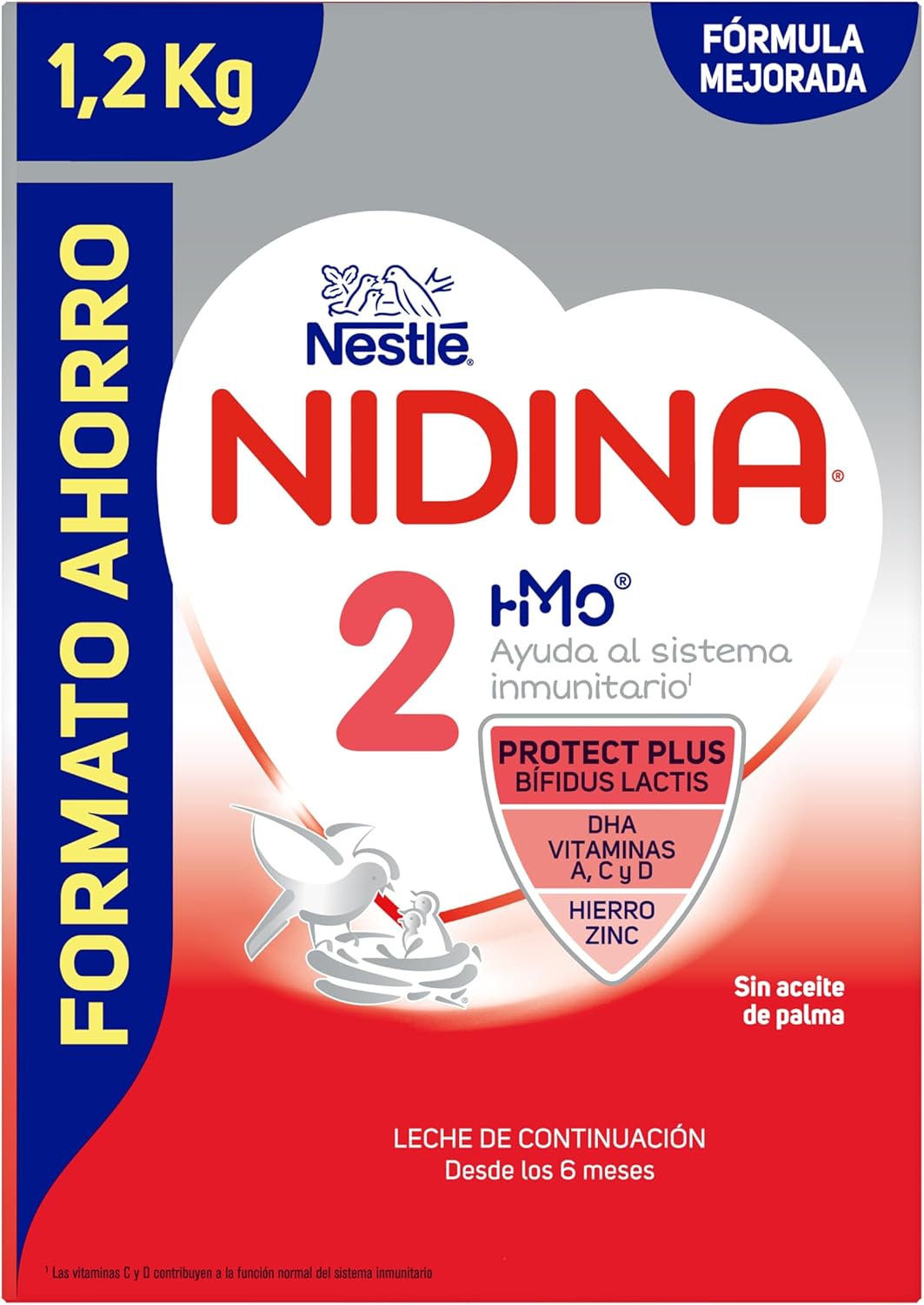 Thumbnail 1 de Nestlé NIDINA 2 Leche en Polvo para Bebés, 1200g