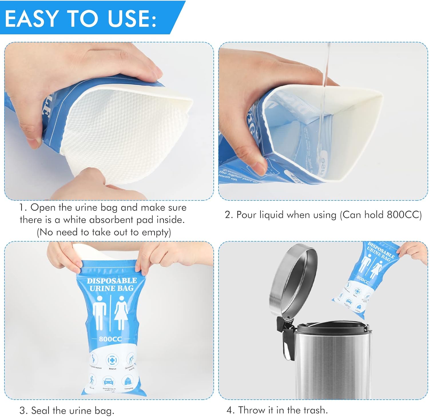 Thumbnail 5 de DIBBATU Disposable Urine Bag 800ml