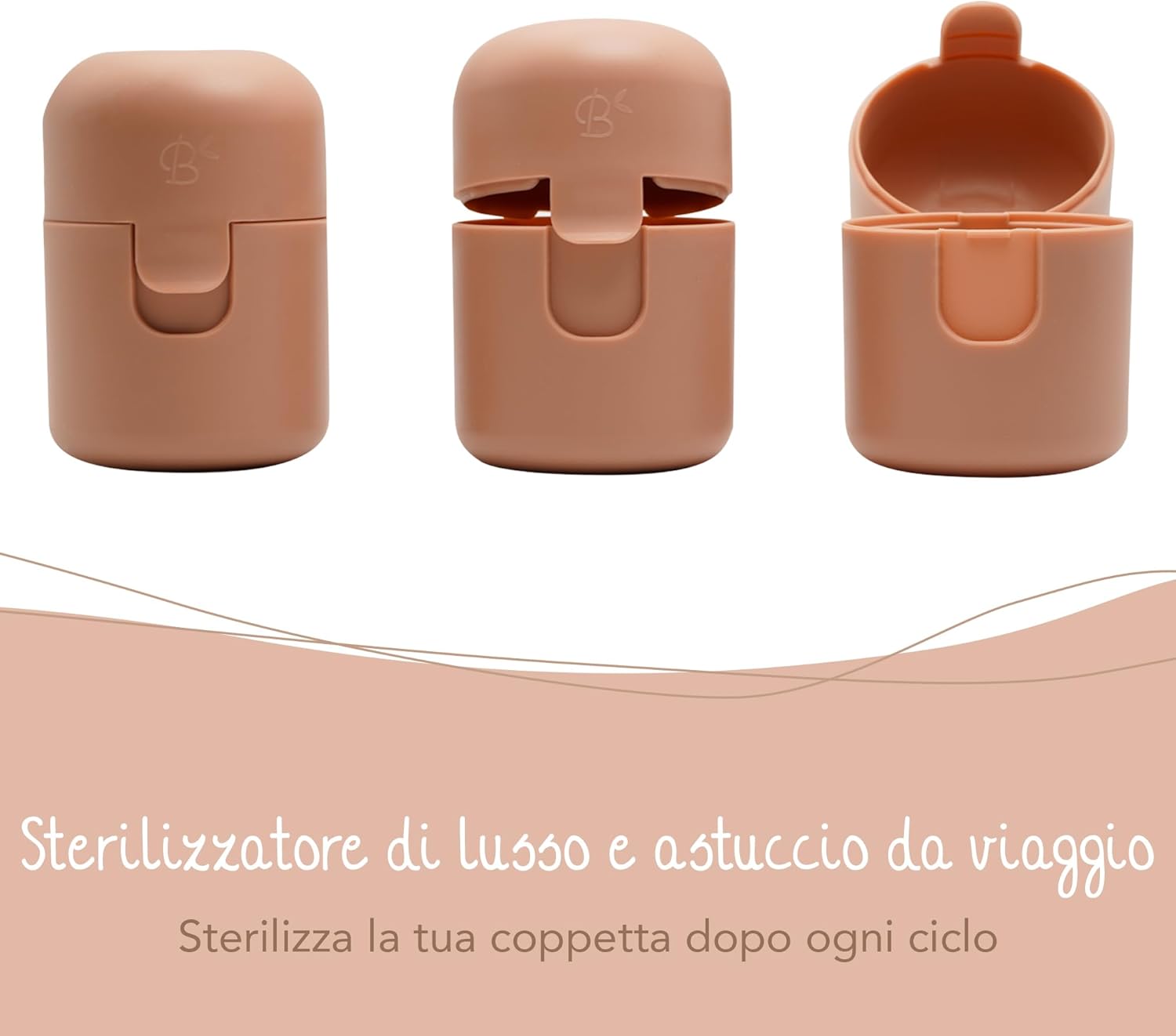 Thumbnail 5 de Bamboozy Coppetta mestruale riutilizzabile con sterilizzatore (L) in silicone medico, senza plastica e BPA