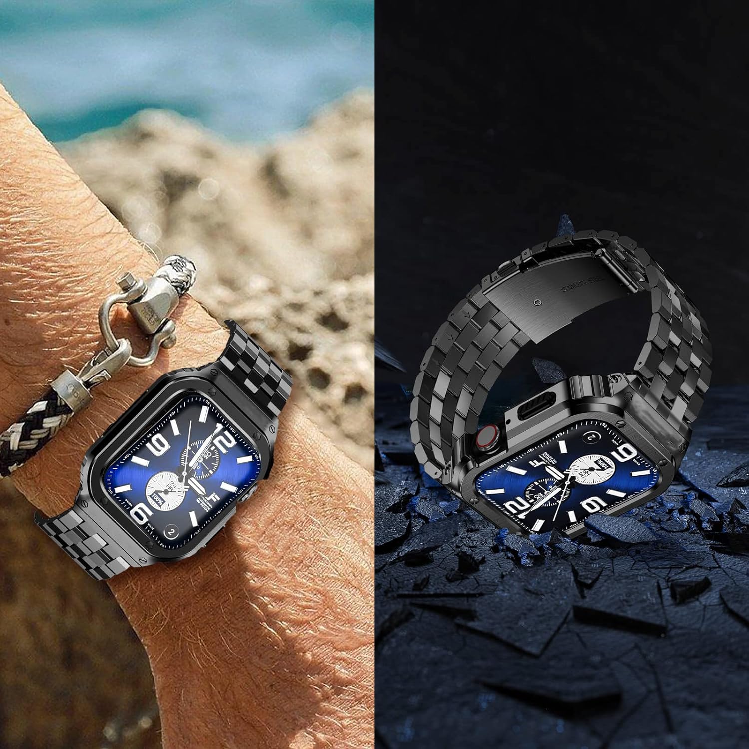 Thumbnail 4 de SUPLINK Stainless Steel Case with Strap for Apple Watch Series and Ultra models
