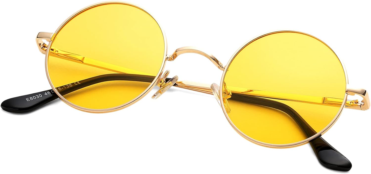 Detalle de Pro Acme Retro Kleine Runde Polarisierte Sonnenbrille – Unisex