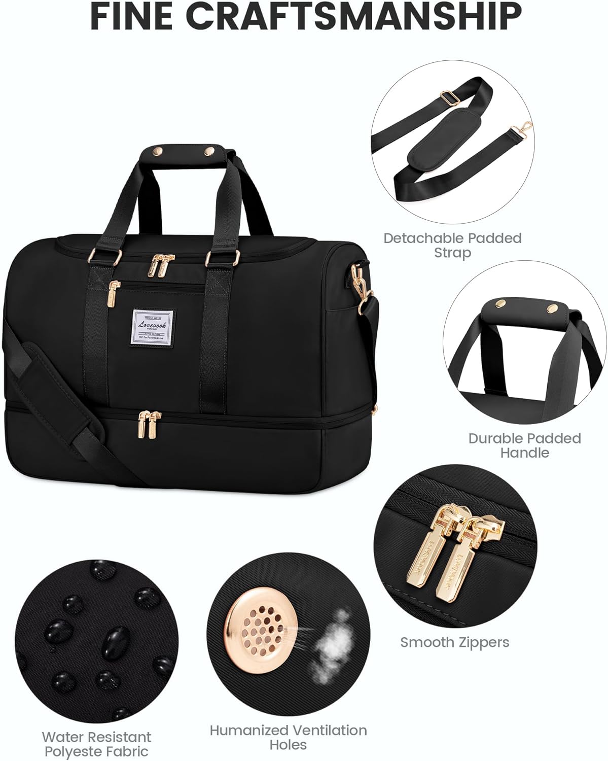 Detalle 2 de LOVEVOOK Sporttasche 35–40L