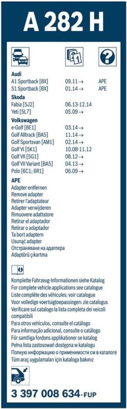 Thumbnail 2 de Bosch Tergilunotto Rear A282H da 280 mm con attacco Quick-Clip
